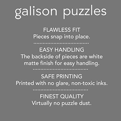Galison Winter Lights Foil Puzzle, 500 Pieces, 20" x 20" Holiday Jigsaw Puzzle P8985