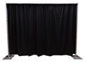OnlineEEI Premier Portable Pipe and Drape Backdrop Kit 8ft x 10ft (Black) - Megean