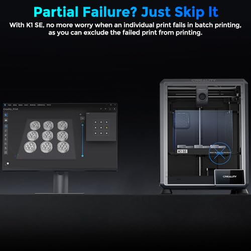 Creality K1C 3D Printer, 600mm/s High-Speed Printing, Carbon Fiber Support B672644