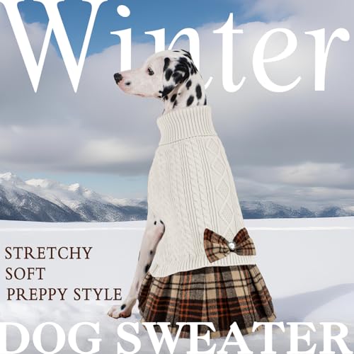 KYEESE Dog Sweater Knitwear with Bowtie for Small Dogs R875009