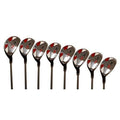 Majek Senior Mens Golf All Hybrid Complete Full Set, which Includes: #4, 5, 6, 7, 8, 9, PW +SW Senior Flex Right Handed New Util
