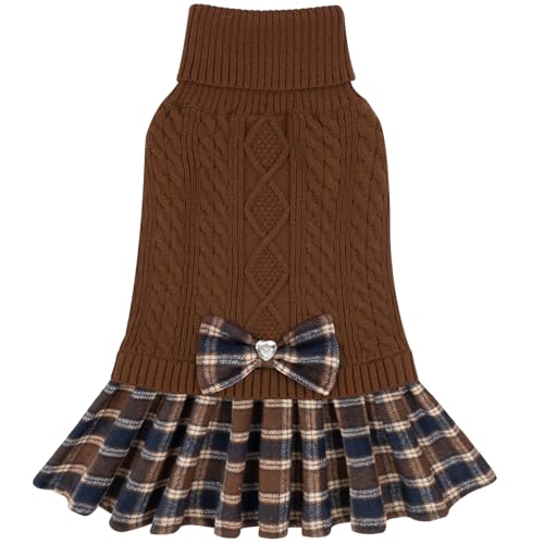 KYEESE Dog Sweater Knitwear with Bowtie for Small Dogs R875009