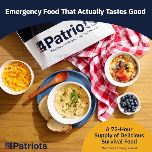 4Patriots 2-Week Survival Food Kit, 84 Servings, 25-Year Shelf Life T5486
