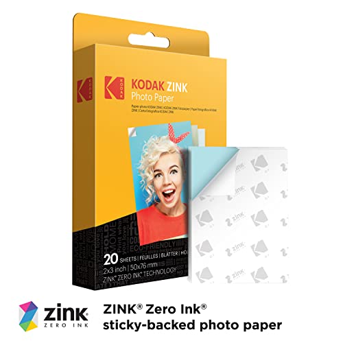 KODAK Step Instant Smartphone Photo Printer - Portable Wireless Zink 2x3" - White G38776