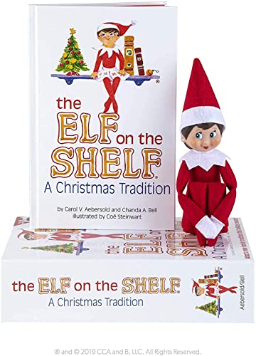 Elf on the Shelf Scout Girl Light Tone Blue Eyed with Magifreez Rainbow Snow Pixie Bundle K988223