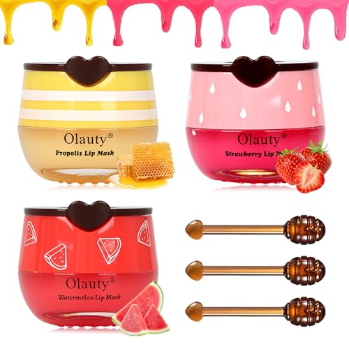 4 PCS Bee Lip Balm Honey Pot Variety Pack Lip Mask P935061