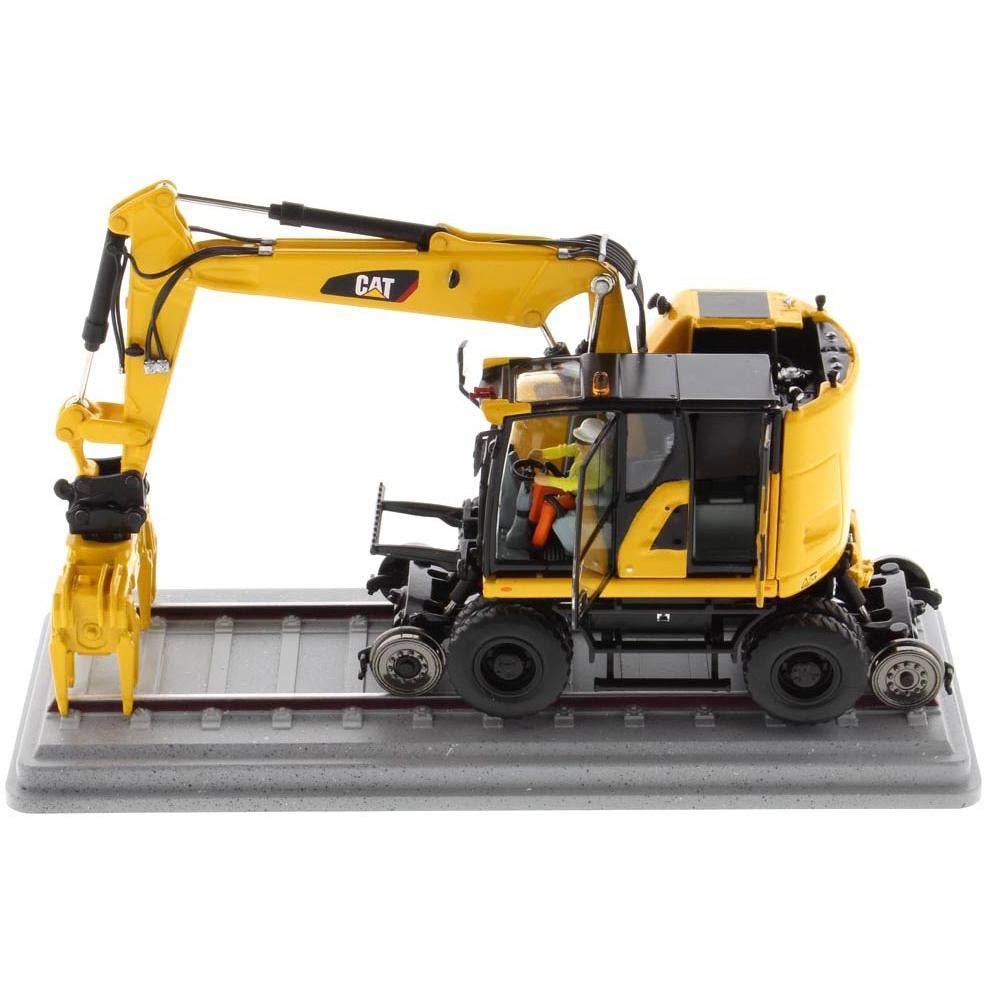 Cat Caterpillar M323F Railroad Wheeled Excavator 1/50 Diecast Masters B12246