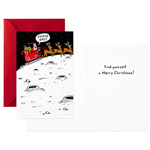 Hallmark Shoebox Funny Christmas Boxed Cards, 4 Designs, 24 Cards with Envelopes A408