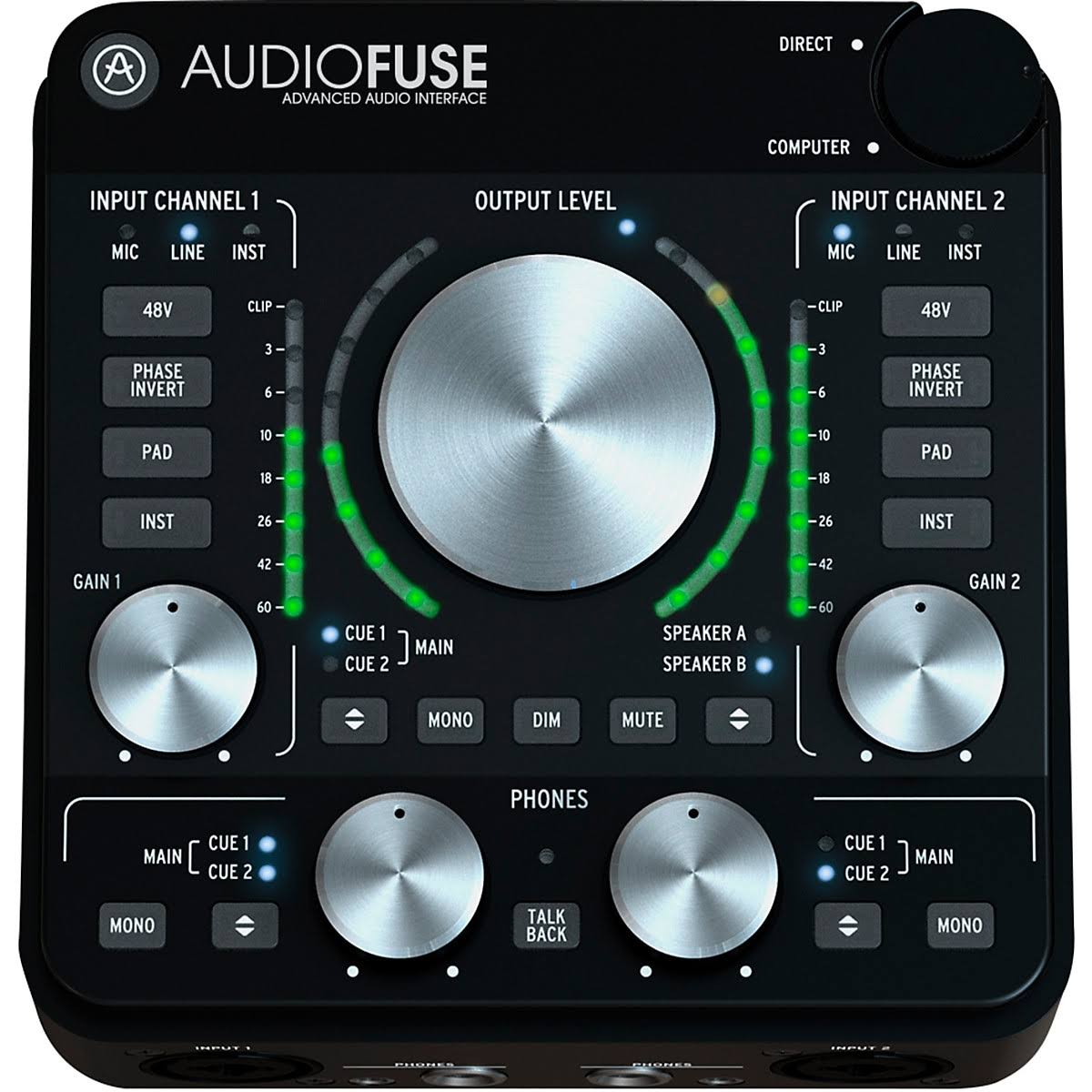 Arturia AudioFuse Rev2 Audio Interface Black 811001 - Avayadevconnect