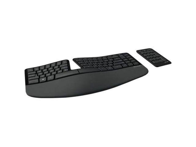 Microsoft Sculpt Ergonomic Keyboard - Cable Connectivity - USB Interface - Black - Megean