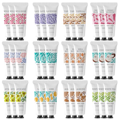 BODY & EARTH # LOVE 36 Pack Hand Cream Gifts Set for Women, Mini Moisturizing Hand Lotion D969600