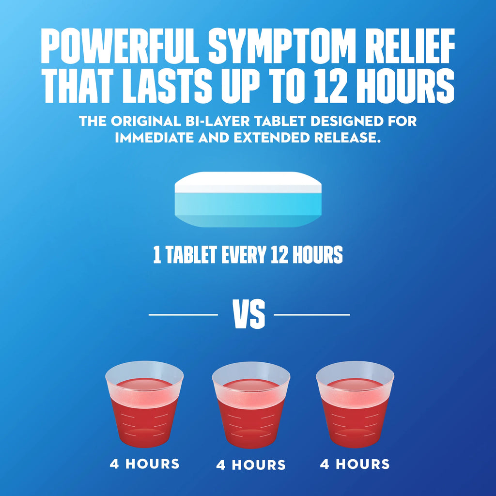 Mucinex 12 Hour Relief, Chest Congestion & Excess Mucus, 100 Tablets G19124