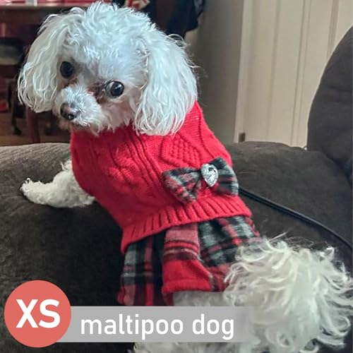 KYEESE Dog Sweater Knitwear with Bowtie for Small Dogs R875009