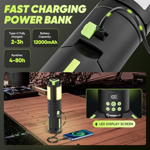 Portable Camping Light 14000mAh Rechargeable Lantern with Magnetic Base Z942