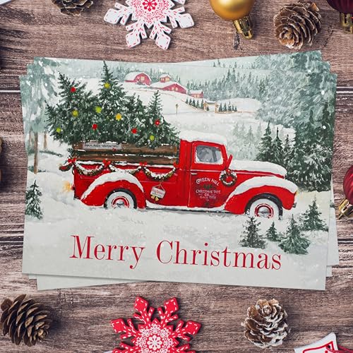 Masterpiece Holiday Greetings Christmas Cards with Snowy Cardinal Wreath, 16 Boxed with Envelopes L381397