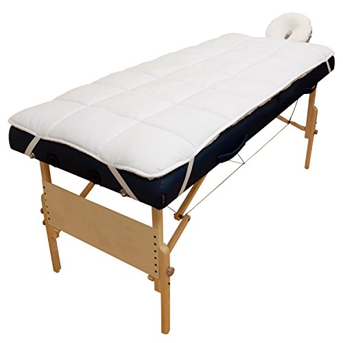 Body Linen Abundance Deluxe Quilted Fleece Massage Table Pad Set with Face Cradle Cover Y3096