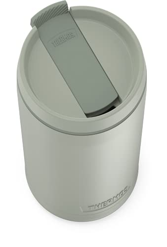THERMOS ALTA SERIES Stainless Steel Tumbler 18 oz, Matte Steel/Espresso Black U63813