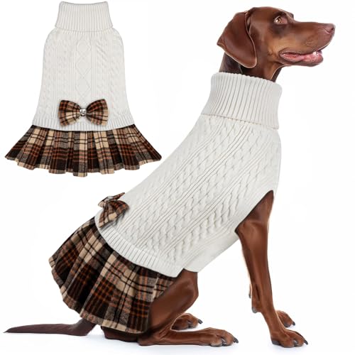 KYEESE Dog Sweater Knitwear with Bowtie for Small Dogs R875009