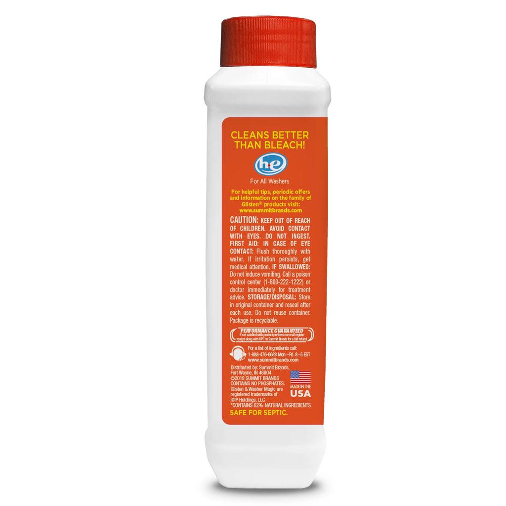 Glisten Washer Magic Washing Machine Cleaner, 3 Bottles S849864
