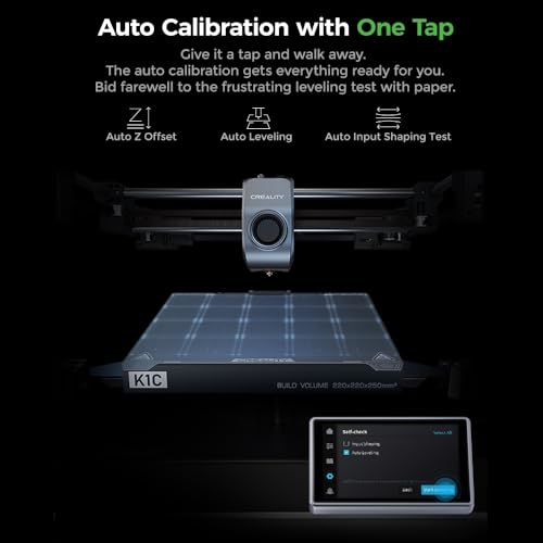 Creality K1C 3D Printer, 600mm/s High-Speed Printing, Carbon Fiber Support B672644