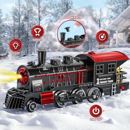 Christmas Train Set with Lights and Sound for Kids Ages 4-8 C174