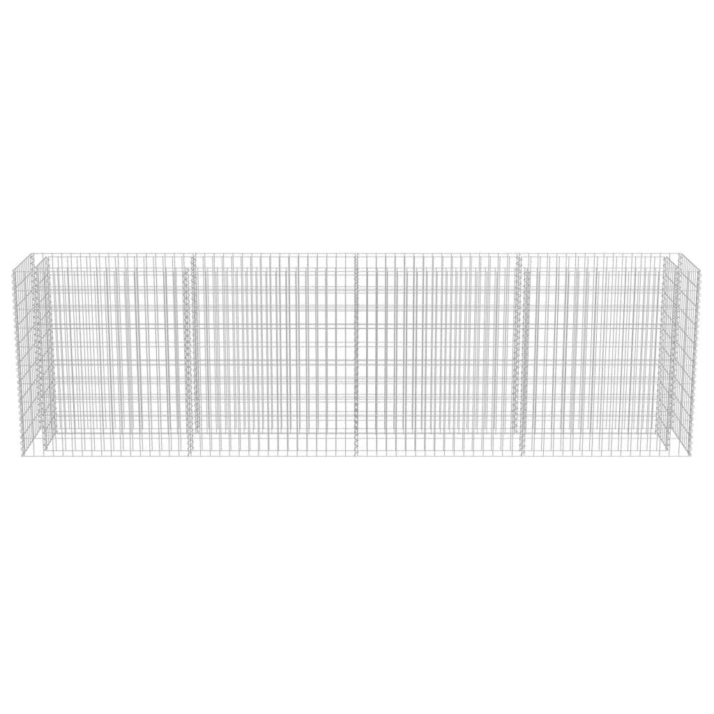 vidaXL Gabion Raised Bed Galvanised Steel K6848