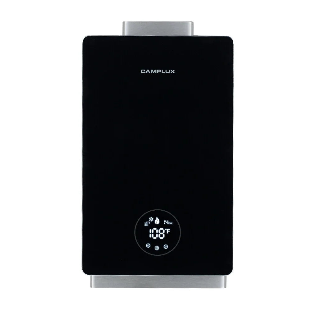 Camplux  3.18 GPM 82,000 BTU Indoor Propane Tankless Water Heater with Digital Display, Black