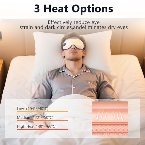 Heated Eye Massager for Dry Eyes and Migraine Relief I10378