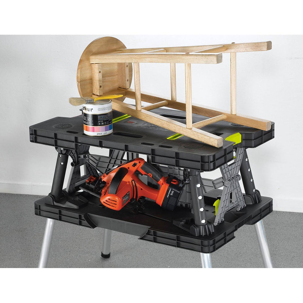 Keter Compact Work Table Portable Folding Garage Workbench I5230
