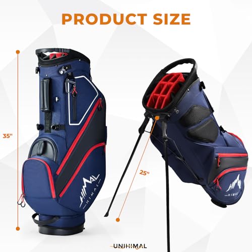 14 Way Dividers Golf Stand Bag Lightweight with Multiple Pockets E912707