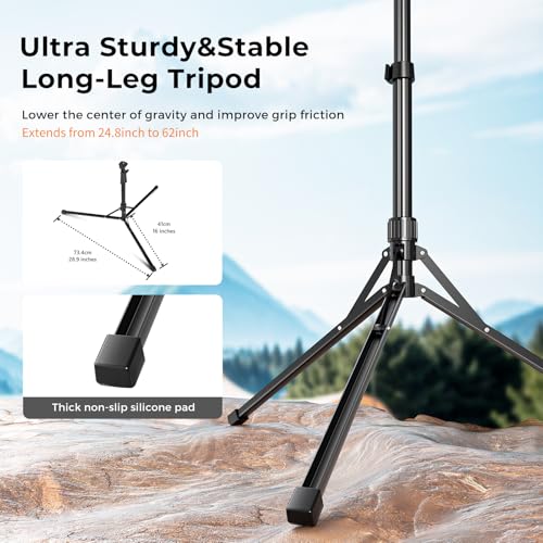 Aureday 14'' Selfie Ring Light with 62'' Tripod Stand and Phone Holder W597