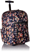 Vera Bradley Lighten Up Large Rolling Backpack Cut Vines - Megean