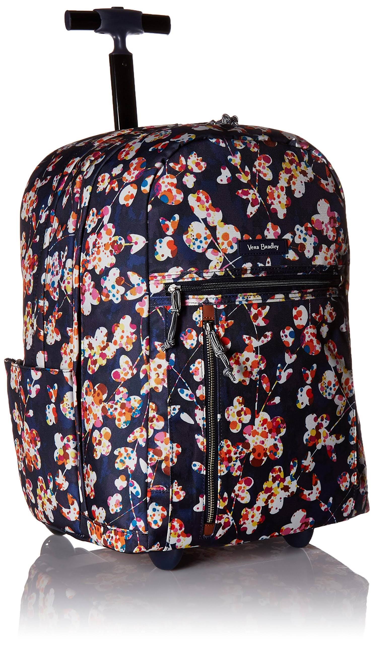 Vera Bradley Lighten Up Large Rolling Backpack Cut Vines - Megean