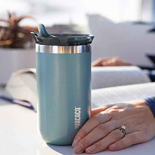 WACACO Octaroma Classico Vacuum Insulated Coffee Mug, Double-wall Stainless Steel, 6 fl oz, Carmine Red Z33030