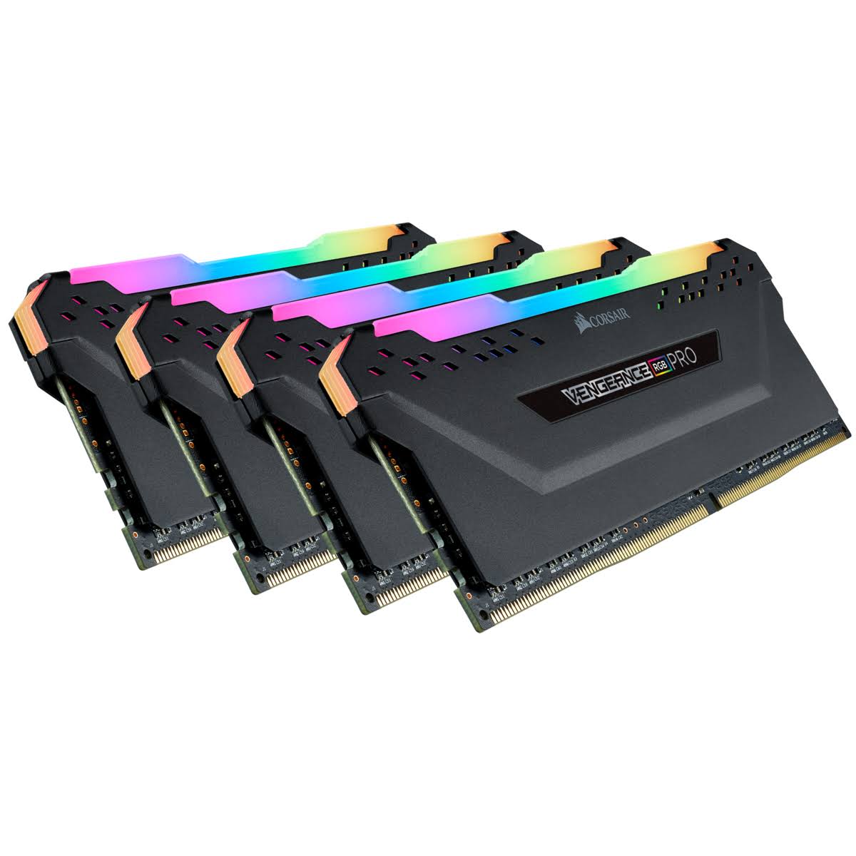 Corsair Vengeance RGB Pro 128GB (4 x 32GB) DDR4 Dram 3200MHz C16 Memory Kit - Black - Megean