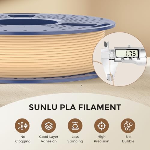 SUNLU PLA Filament 1.75mm 250g 8 Rolls Multicolor Bundle Y20969