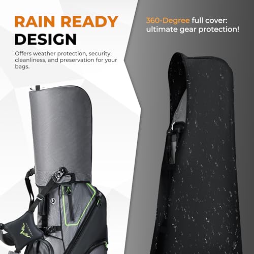 14 Way Dividers Golf Stand Bag Lightweight with Multiple Pockets E912707