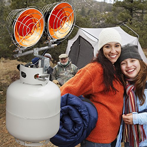 Avenger FBDTP15 Infrared Propane Tank Top Heater, 15,000 BTU, Silver N70390