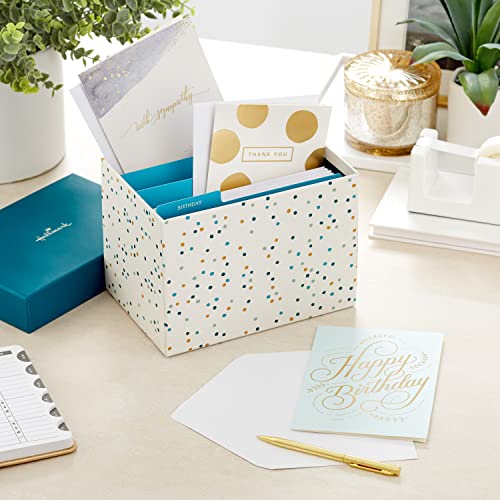 Hallmark Boxed Christmas Card Assortment with Keepsake Box, 48 Cards and Envelopes E229252