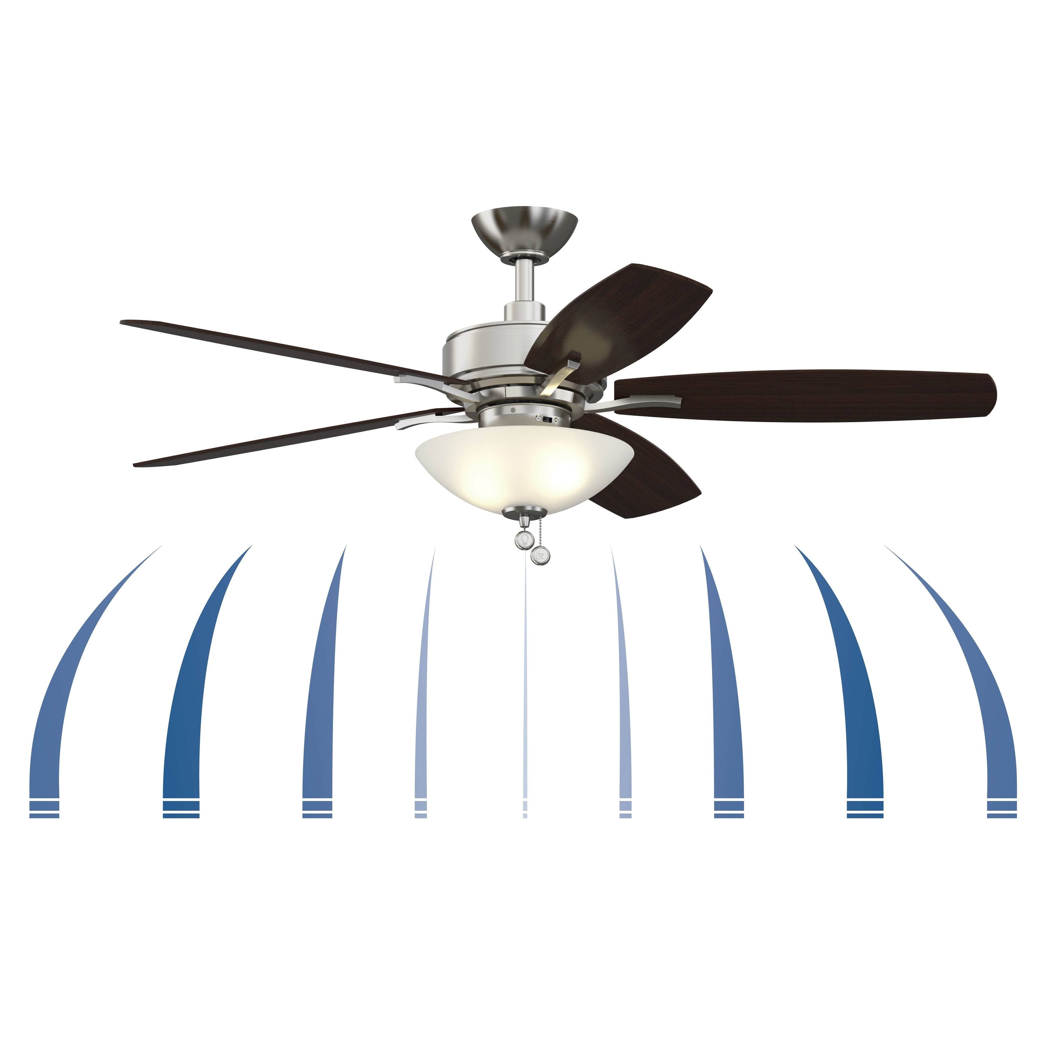 Fanimation FP6285BBN Aire Deluxe Brushed Nickel LED Ceiling Fan A600