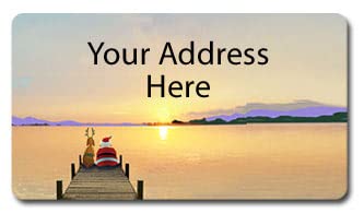 Stonehouse Collection Dock Sunset Christmas Card 18 Boxed Holiday Cards and Envelopes USA Made J542