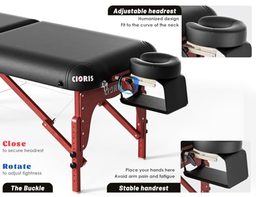 CLORIS 84" Portable Massage Table with Carrying Bag Z191211