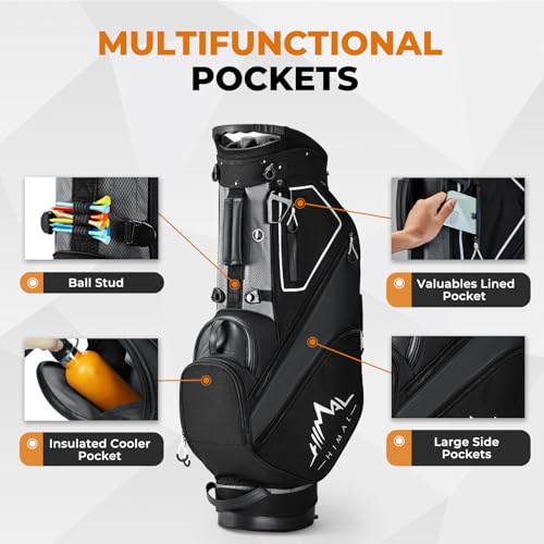 14 Way Dividers Golf Stand Bag Lightweight with Multiple Pockets E912707
