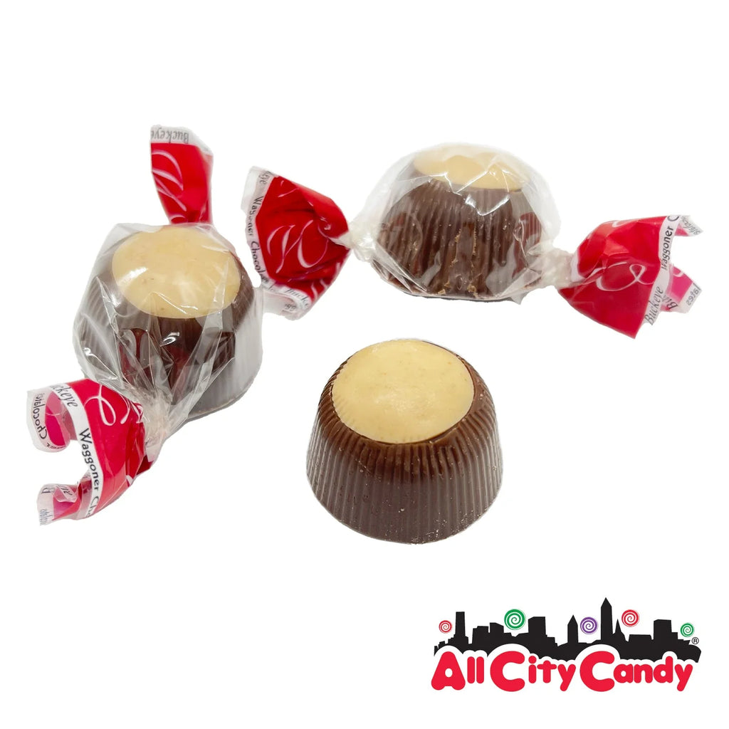 Waggoner Milk Chocolate & Peanut Butter Buckeye Candy Bulk Bags Y56902
