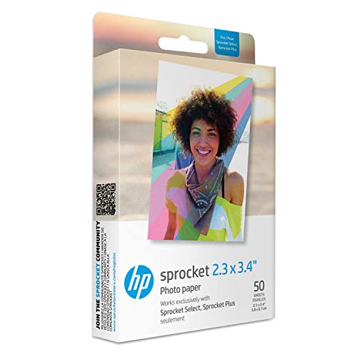 HP Sprocket Portable 2x3 Instant Photo Printer (Luna Pearl) A89391