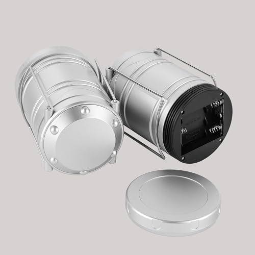 Lichamp LED Camping Lantern 4 Pack, Battery Powered Portable Hanging Light X975