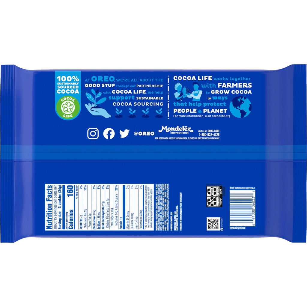 OREO Chocolate Sandwich Cookies, Family Size, 14 Pack T68629