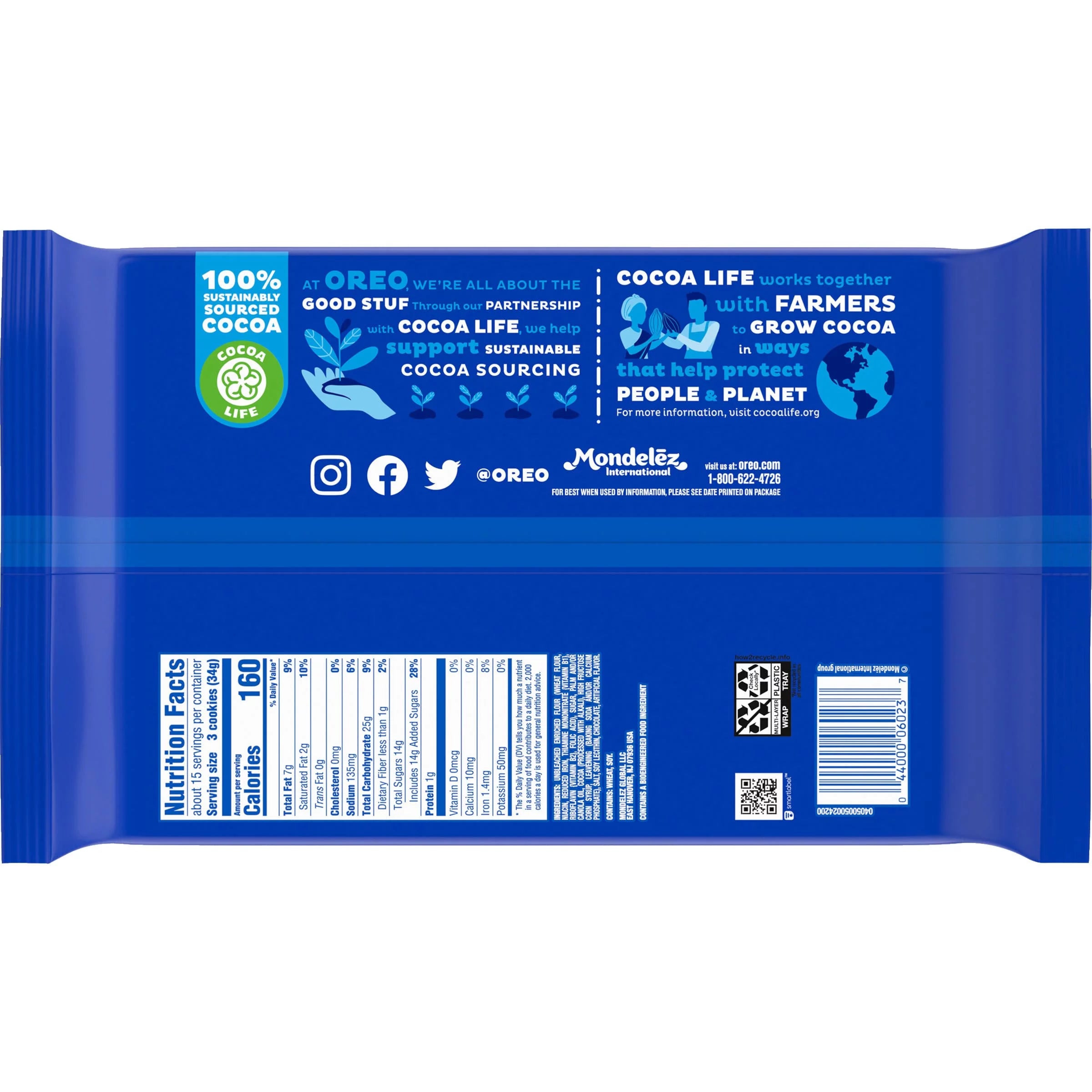 OREO Chocolate Sandwich Cookies, Family Size, 14 Pack T68629