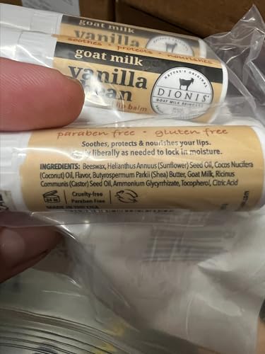 Dionis Goat Milk Lip Balm Ornament 6-Piece Variety Pack S6767