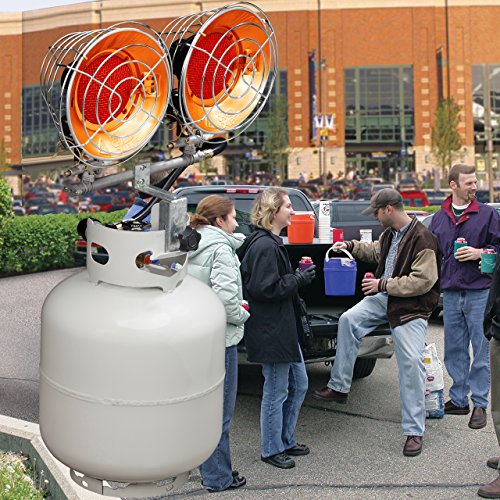 Avenger FBDTP15 Infrared Propane Tank Top Heater, 15,000 BTU, Silver N70390